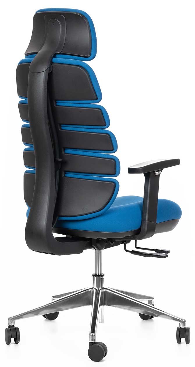 kancelárska stolička SPINE modrá s PDH