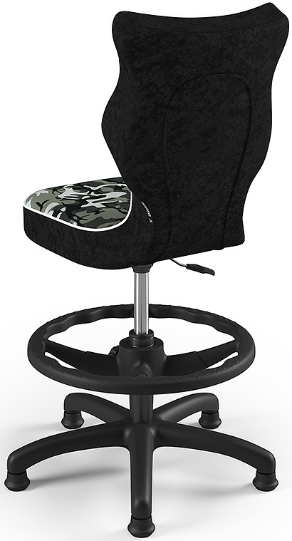 Detská stolička Petit Black 4 HC + F s oporným kruhom, maskáč