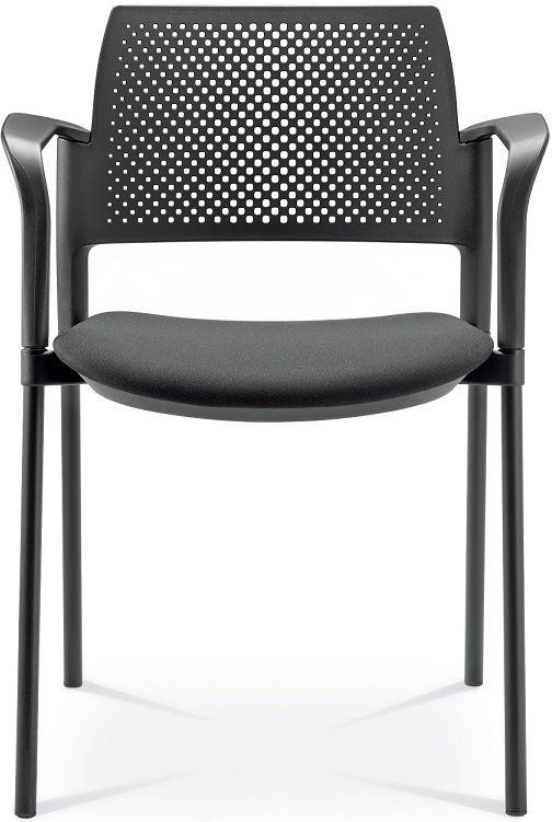 konferenčná stolička DREAM+ 100BL-N1,BR, kostra čierna