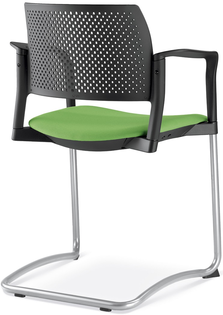 konferenčná stolička DREAM+ 101BL-Z-N2,BR, kostra šedá