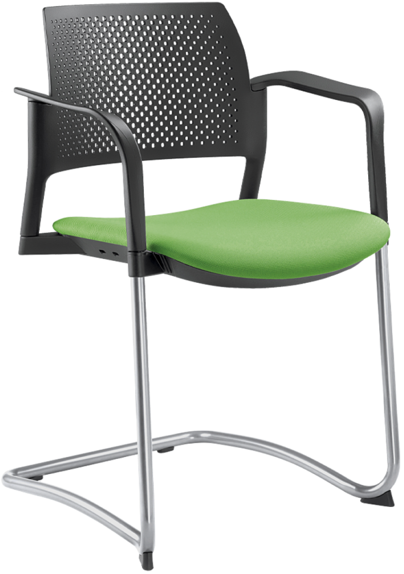 konferenčná stolička DREAM+ 101BL-Z-N4,BR, kostra chrom