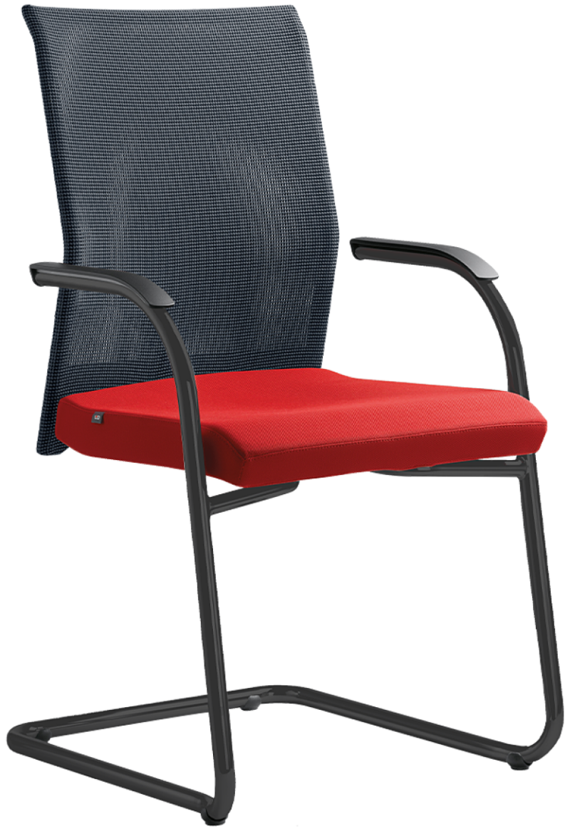 Konferenčná stolička WEB OMEGA 405-KZM-N1, kostra čierna