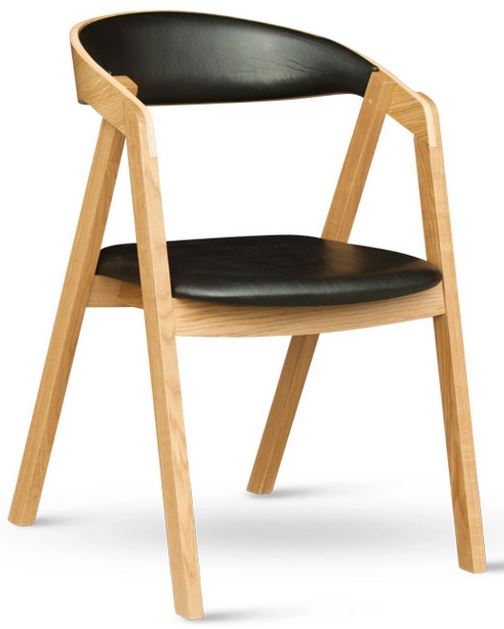 Jedálenská stolička GURU DUB eko koža