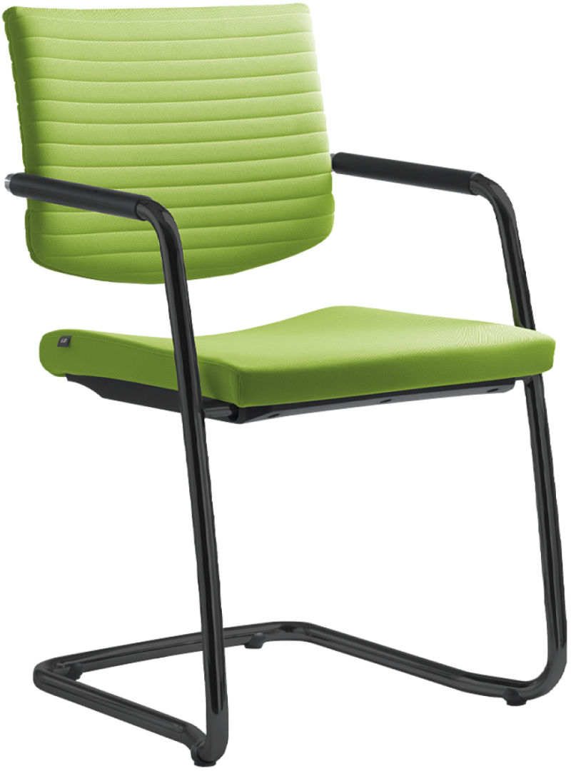 Konferenčná stolička ELEMENT 444-Z-N1, kostra čierna