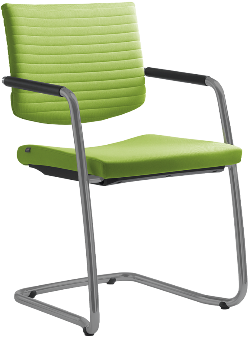 Konferenčná stolička ELEMENT 444-Z-N2, kostra sivá