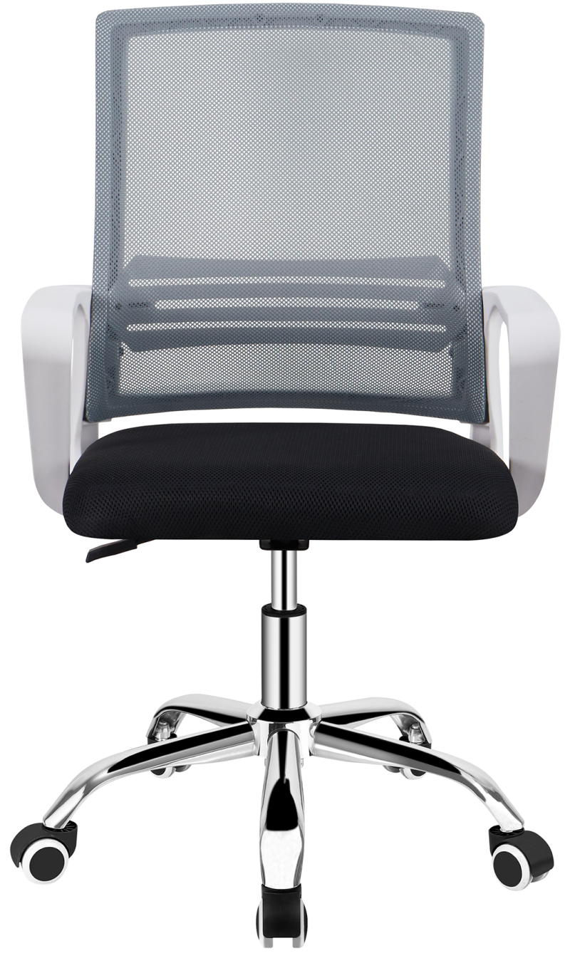 Kancelárska stolička APOLO 2 NEW, šedá / čierna, plast biely