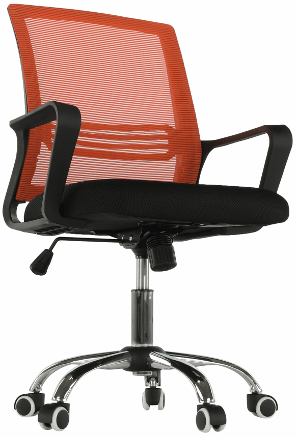 Kancelárska stolička APOLO NEW, oranžová/ čierna