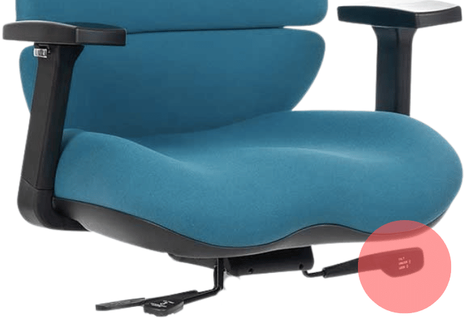 Kancelárska stolička SPINE s PDH čierny plast tyrkysová