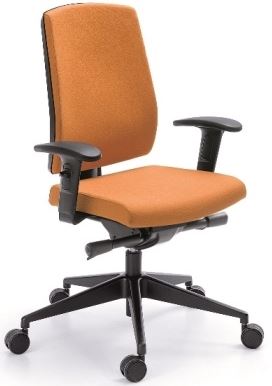 Kancelárska stolička RAYA 23SL, čalouněné záda