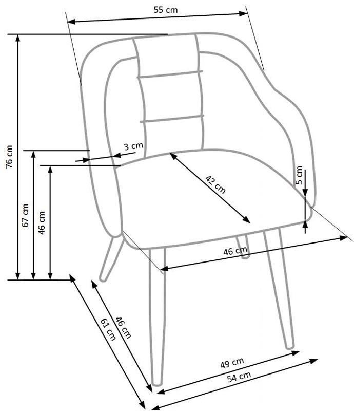Jedálenská židle K288 svetlo hnedá/béžová