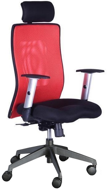 kancelárská stolička LEXA XL + 3D podhlavník,vínová