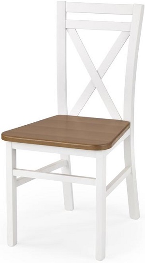 stolička DARIUSZ 2 biela/jelša halmar