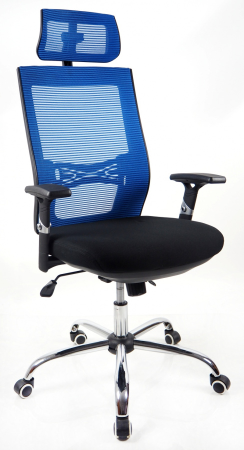 kancelárska stolička MARIKA YH-6068H modrá