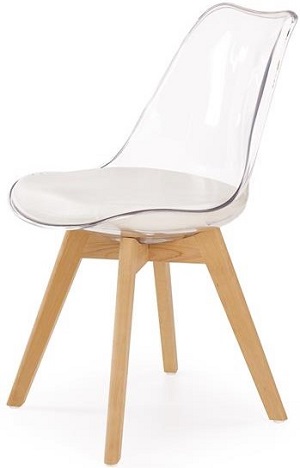 Jedalenská stolička K246 biela halmar