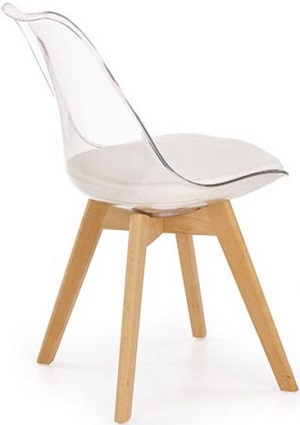 Jedalenská stolička K246 biela halmar