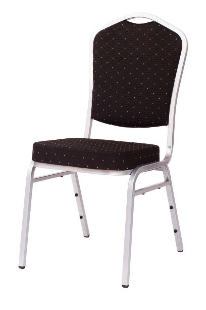 banketová stolička Standard Line ST370 čierno - strieborná