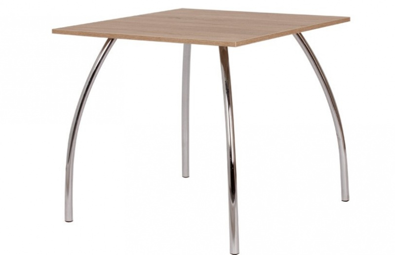 Jedálenský stôl DAKO I.,chrom.nohy 80x80 S145