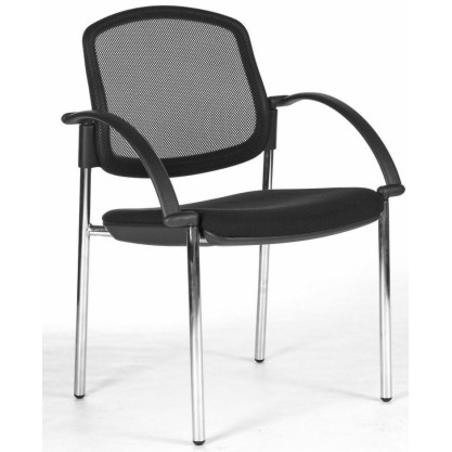 stolička OPEN CHAIR 10 - kostra čierna, s područkami