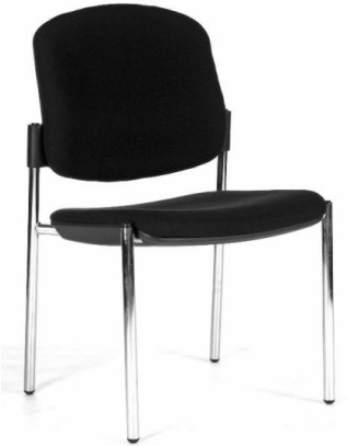 stolička OPEN CHAIR 20 - čierna, bez podrúčok gallery main image