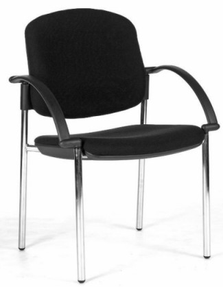 stolička OPEN CHAIR 20 - kostra čierna, s područkama gallery main image