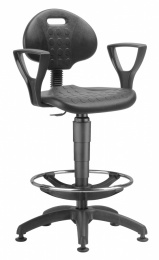 dielenská stolička 1290 3059 PU NOR, plast, extend, klzáky