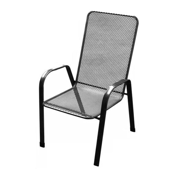 Záhradná stolička kovová SÁGY vysoká U000