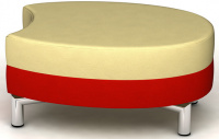 designový taburet ORO K124-6-T kombinovaný