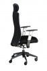 kancelárska stolička LEXA s podhlavníkom, čierna