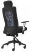 kancelárska stolička LEXA s podhlavníkom, čierna