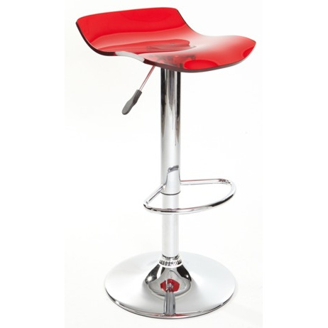 barová stolička BOLT farba vínová priehladná