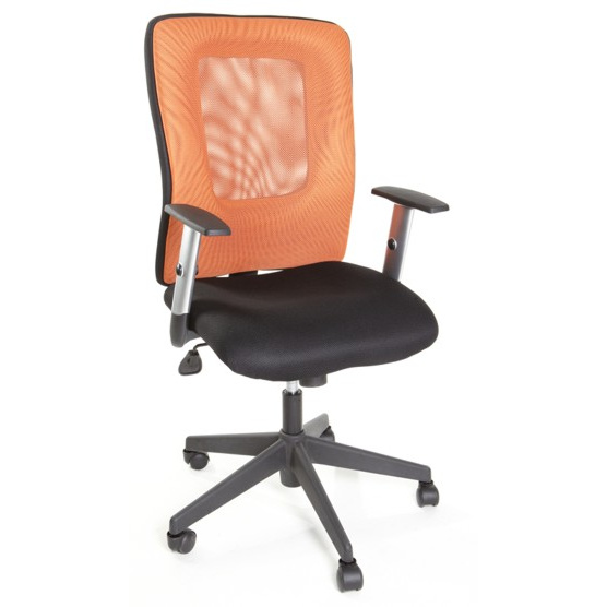kancelárska stolička HANZ oranžovo čierny