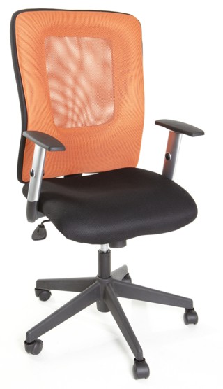 kancelárska stolička HANZ oranžovo čierny gallery main image