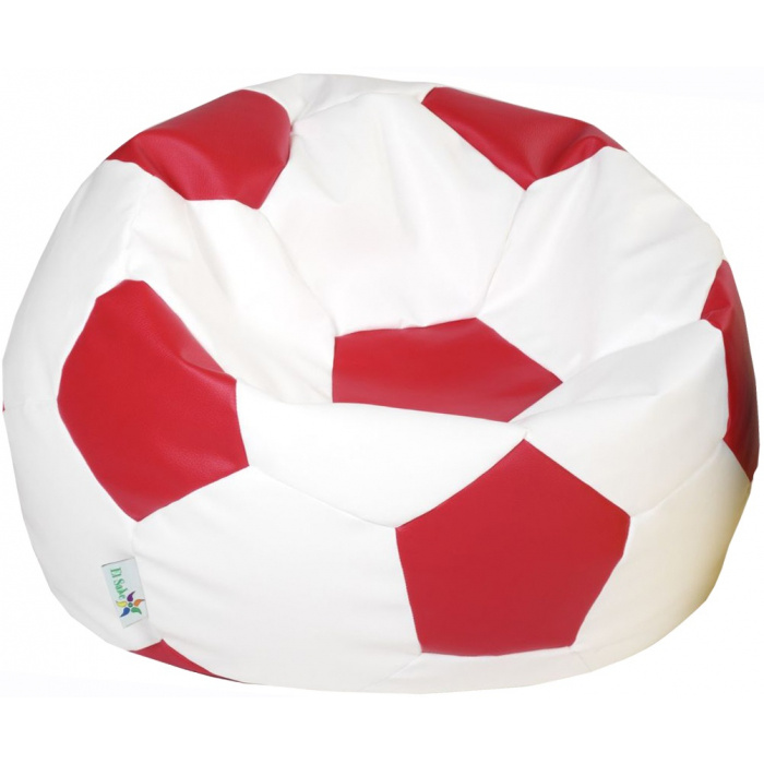 Sedací vak EUROBALL MEDIUM, SK2-SK7 bielo-červený