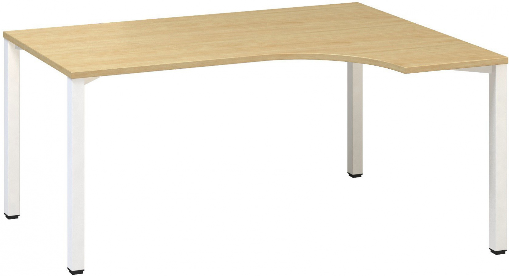 ALFA 200 stôl kancelárský 220, 180x120 cmrohový pravý
