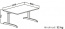 ALFA 305 stôl kancelárský 301 120x80 cm