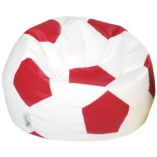 sedací vak Euroball veľký, SK2-SK7 bielo-červený