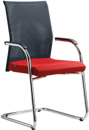 Konferenčná stolička WEB OMEGA 405-Z-N4, kostra chrom