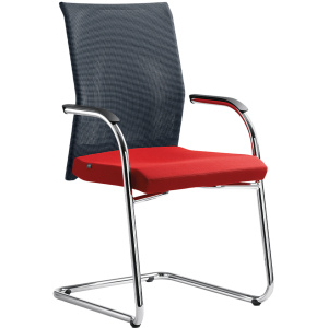 Konferenčná stolička WEB OMEGA 405-Z-N4, kostra chrom
