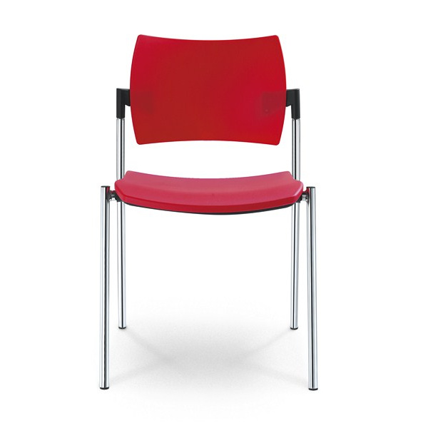 konferenčná stolička DREAM 110/B-N2 plast, kostra šedá, područky