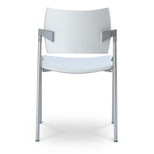 konferenčná stolička DREAM 111-N2 plast, kostra šedá