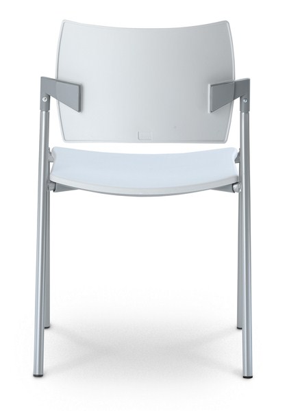 konferenčná stolička DREAM 111-N2 plast, kostra šedá gallery main image