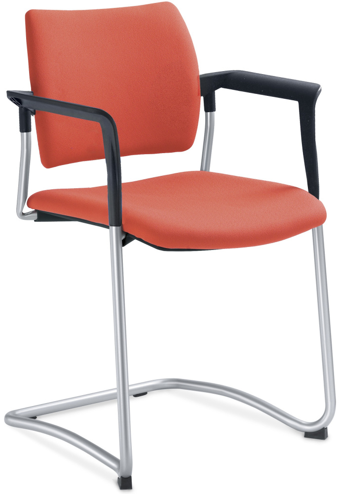 konferenčná stolička DREAM 130-Z-N2,BR, kostra šedá gallery main image