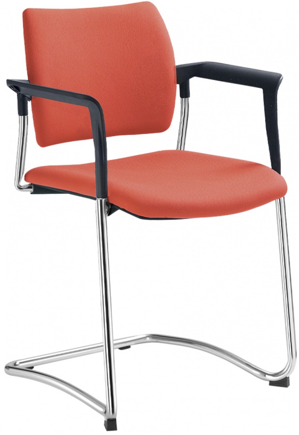 konferenčná stolička DREAM 130-Z-N4,BR, kostra chrom gallery main image