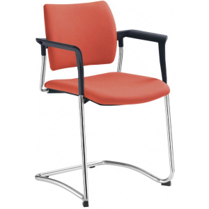 konferenčná stolička DREAM 130-Z-N4,BR, kostra chrom