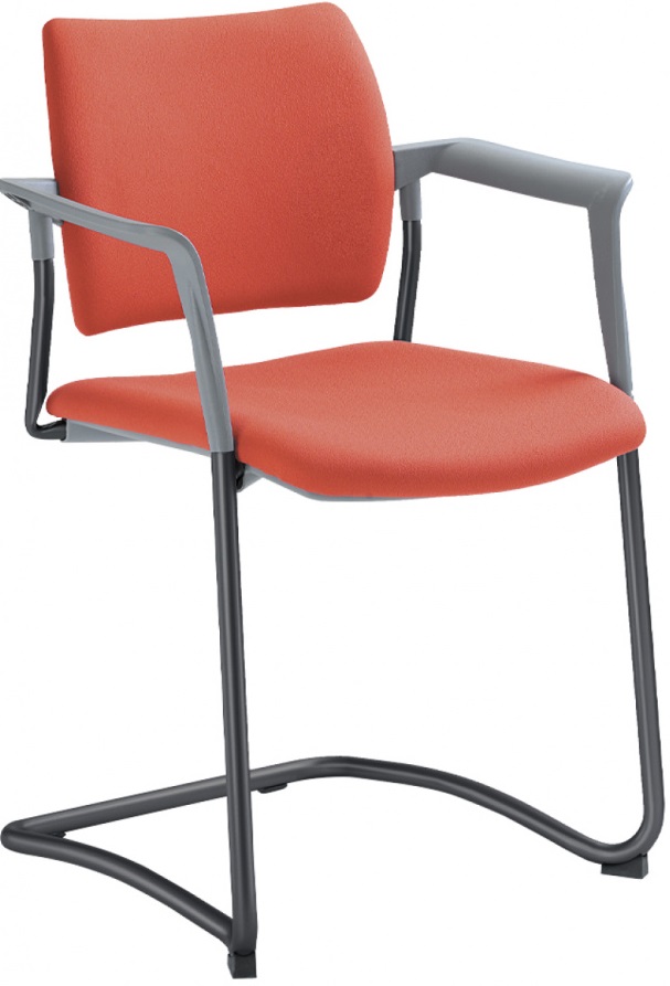 konferenčná stolička DREAM 131-Z-N1,BR, kostra čierna  gallery main image
