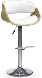 barová stolička H43 dub/ biela