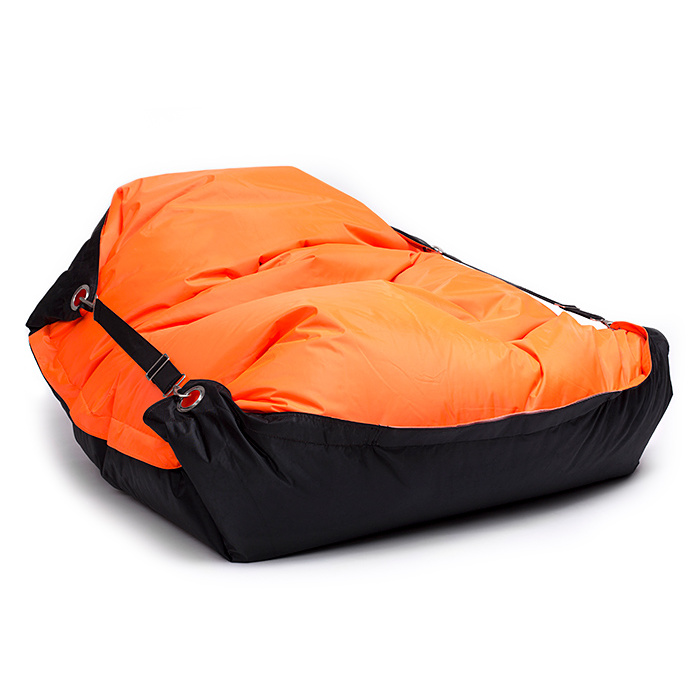 Sedací vak Omni Bag Duo s popruhmi  Fluorescent Orange-Black 181x141