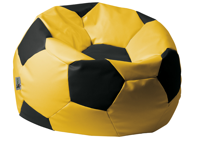 sedací vak Euroball veľký, SK5-SK3 žlto-čierný gallery main image