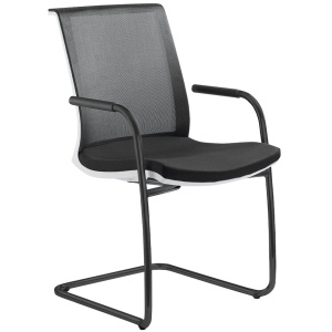 Konferenčná stolička LYRA NET 213-Z-N1, kostra čierna