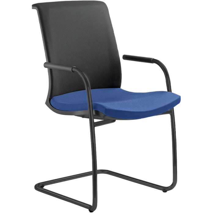 Konferenčná stolička LYRA NET 204-Z-N1, kostra čierna
